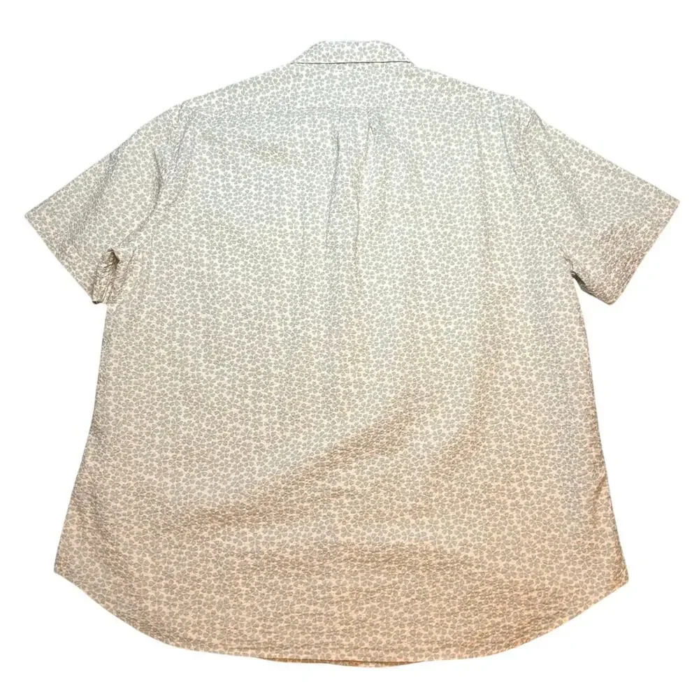J.Crew Men’s Classic Fit Short Sleeve Button Down Floral Cotton Shirt XL NWT